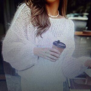 Bundle trendy sunglasses&luxury see-through cool knit top brand new